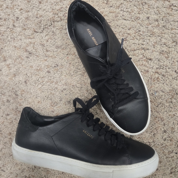 Axel Arigato Black Leather Clean 90 Sneakers Size 9